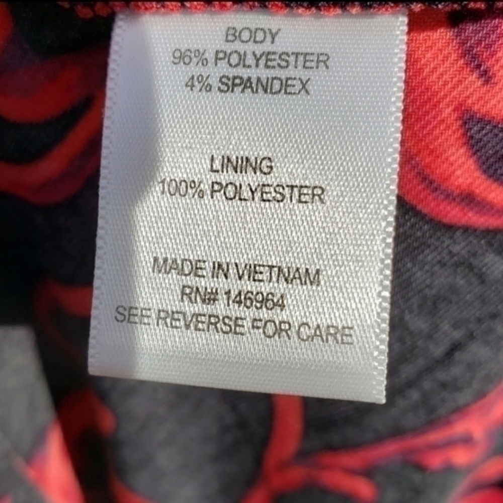 Signature by Robbie Bee Cocktail Wedding Floral‎ Midi Dress Plus Size 1X - Picture 7 of 7